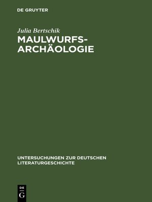cover image of Maulwurfsarchäologie